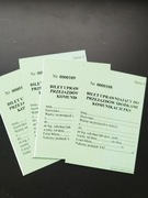 Bilety Uprawniające do przejazdów środkami komunikacji PKS  20 sztuk 