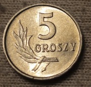 Moneta 5gr z roku 1971. Menniczy stan. 