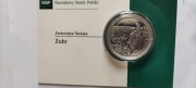 Moneta srebrna ''Żubr ''  Seria: Zwierzęta świata