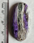 Czaroit  wisior amulet talizman broszka polerowany 