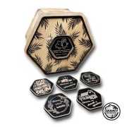 Duża drewniana skarbonka w stylu boho - Zmienialne cele oszczędności !!!