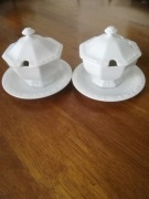 Rosenthal Biala Maria 2 pojemniki konfitury,miod,,chrzan,cwikla itp..