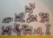 Naklejki Pies NEON (A165)