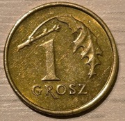 1 grosz  1991r, obiegowe