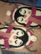 Kik: skarpety zimowe pingwiny 40