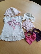 Bluzka, czapeczki komplet 18-24M