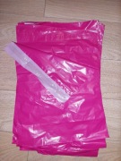 Nowe Foliopaki różówe 35x25cm 50 sztuk duże