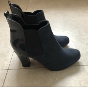 Granatowe ocieplane kozaczki botki Lizard 40,50-41, wewn. 26 cm, j. Nowe