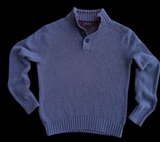 Tommy Hilfiger oryginalny sweter ze stójką rozmiar L, XL