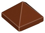 LEGO 10 x 22388 skos dachówka 1x1 - brązowy reddish