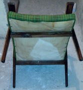 Fotel PRL Chierowski, 4 nogi, 2 poręcze Górne, 2 dolne poprzeczki brak ramy