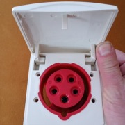 Gniazdo ścienne 16A 5-pin 400V 6h IP44 -  CEE 16A- 416