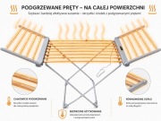 Elektryczna suszarka na pranie z funkcją grzania