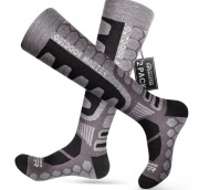 Skarpety narciarskie z wełny merynosów 2 pary, rozmiar 39-44