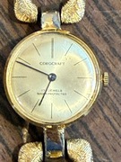 Zegarek damski Corocraft Swiss 17 Jewels vintage pozłacany