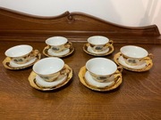 Zestaw kawowy Bavaria Waldershof - 22 karatowe złoto