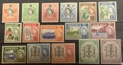 JAMAJKA 1956 - Piękna Kompletna Seria  - Elżbieta II - 1 Funt  Owoce, Herb