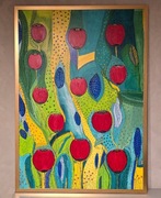 Obraz akrylowy 100x70 cm w drewnianej ramie 