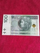 100 zł 2018r. UNC z paczki bankowej nr. ser.HU