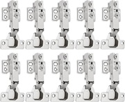 Zawiasy do szafek 10 szt. 110° miękkie zamknięcie stal nierdzewna