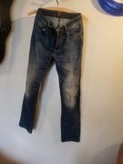 Damskie jeansy motocyklowe Yamaha elastyczne z ochraniaczami