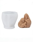 RODZINA JEZUSA forma silikonowa 8.2*8.7 do odlewów Świec Gipsu Odlewów 