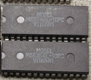 Vintage MOSEL MS6264L-10PC SRAM, 8Kx8, 100ns, CMOS, PDIP28 - FAKTURA