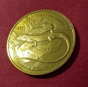 Jaszczurka zielona 2 zł z 2009 roku 