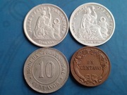Zestaw Peru  1/5 sol 10 i 1 centavos