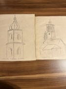 DWA SZKICE.S.FABIANSKI.KRAKÓW 1934r.