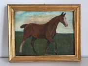 "Koń", olej na płycie "Maggi" Ges.m.b.H