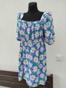 Kolorowa radosna sukienka w kwiaty George rozmiar 44 i 46