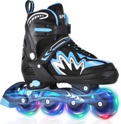 Wrotki regulowane dla dzieci 4 rozmiary (S) koła LED