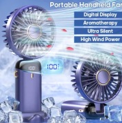 Przenośny składany wentylator USB 5 prędkości z podstawką