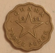 3 pensy Ghana 1958