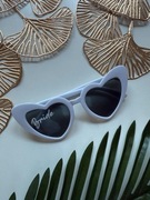 Okulary przeciwsłoneczne w serduszka dla panny młodej Bride
