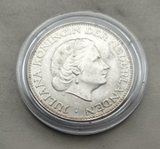 Holandia 2 1/2 Guldena 1960 r Julia srebro 