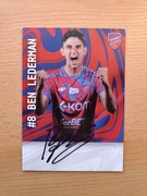 Autograf oficjalna karta Raków Częstochowa Ben Lederman