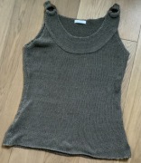 TOP / kamizelka / bluzka KHAKI bez rękawów R/ 42