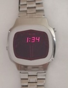 Męski zegarek Unitra-Warel LED model DW-2005 z 1978 roku