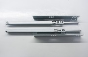 Prowadnice szuflady Blum 551H410 410mm stosowane w meblach IKEA