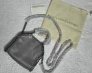 Torebka Stella McCartney Falabella mini łańcuch logowana szara