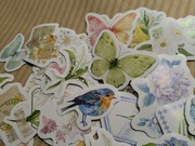Naklejki (Sticker Pack) Ptaki, motyle, kwiaty