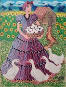 Obraz Art Naif - EL NIDO - MALARSTWO - KUBA