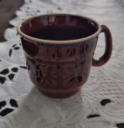 Porcelitowy kubek z lat 70-tych KOKARDA-PRUSZKOW