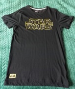 Tshirt Koszulka Star Wars Rozm. L Nowy Gwiezdne Wojny czarna żółty napis 