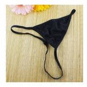 SEXY ZMYSŁOWE MAJTECZKI STRINGI CZARNE XS -S