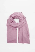 ZARA Piękny miękki SZALIK jasny lila pudrowy róż