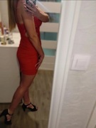 Czerwona sukienka mini rozm. L