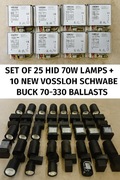 Tylko dziś tj25.10 okazja ZESTAW 25x LAMPY HID 70W + 10x STATECZNIK 70-330